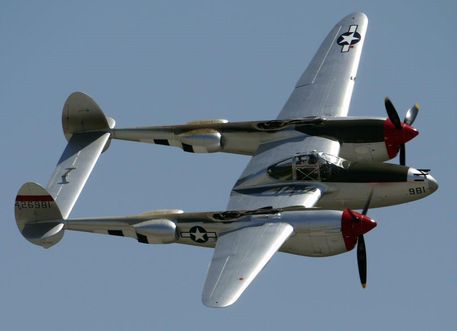 lockheed p 38l lightning flyby by shelbs2 d50pw46 small
